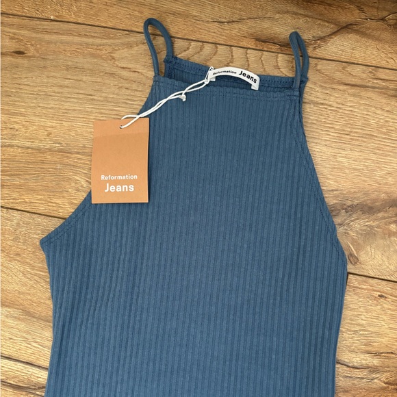 NWT Reformation Leore Dress (Morning Glory) - Picture 5 of 7